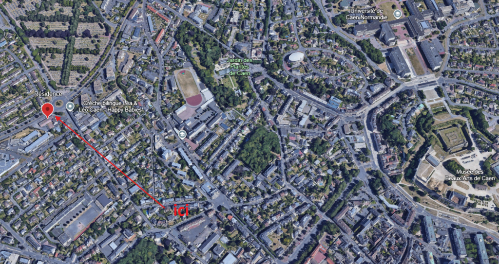 plan masse caen cour gabriel