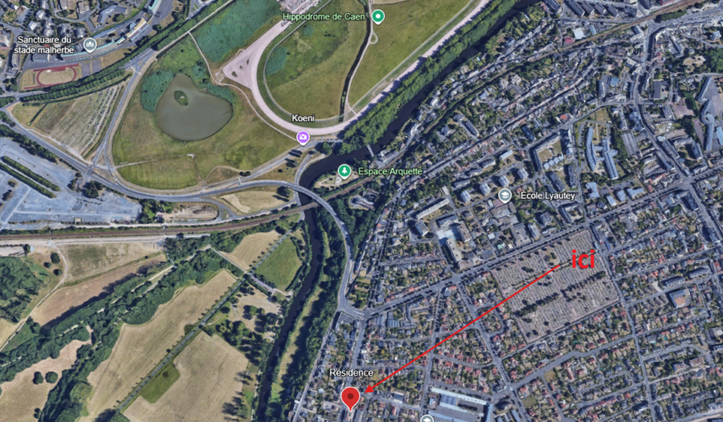 plan masse caen les ducs d'harcourt