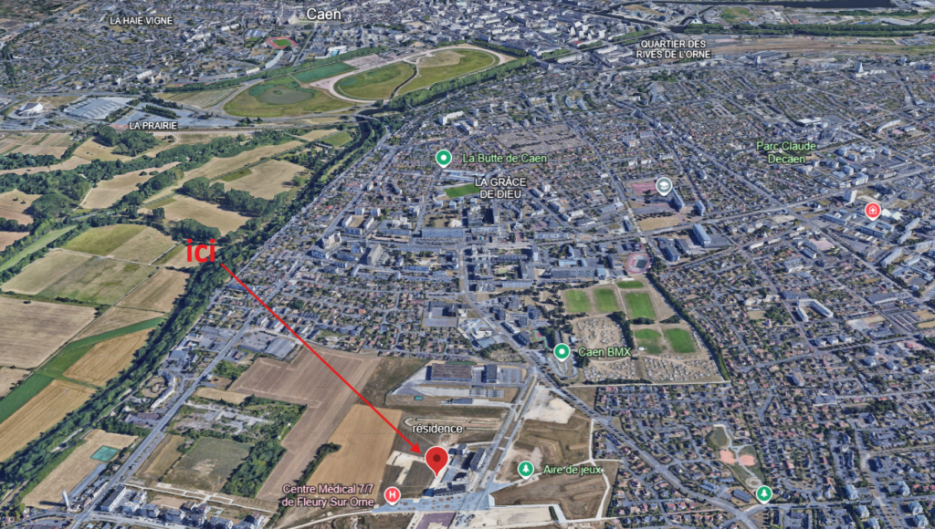 plan masse fleury sur orne résidence paléas