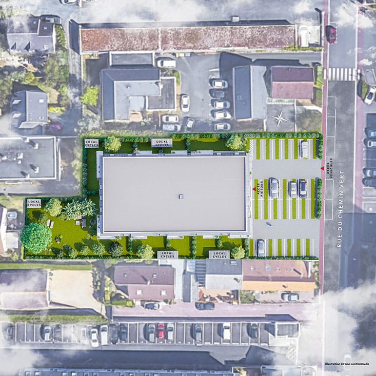 plan masse ifs le clos des marronniers