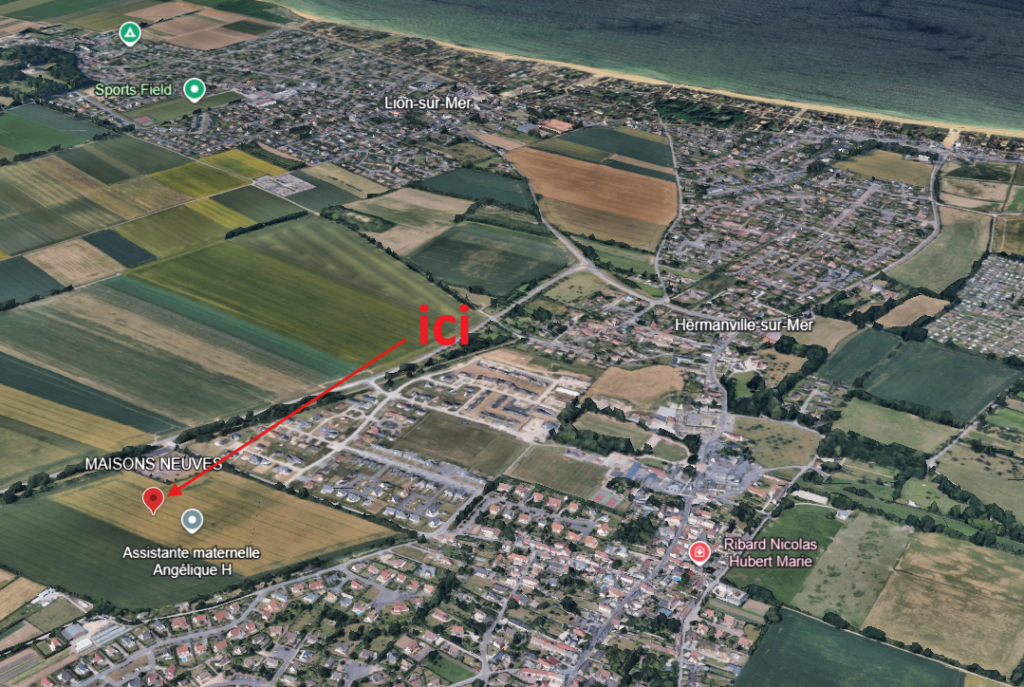 plan masse villa amelia Hermanville-sur-Mer