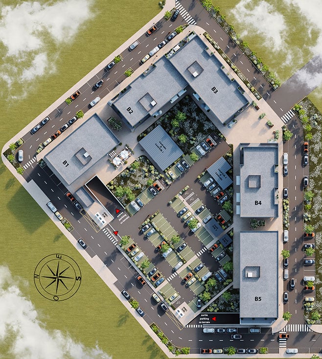 plan masse bretteville sur odon coeur des crêtes