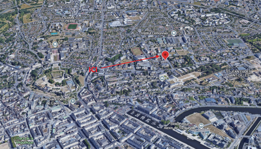 plan masse caen clos du cedre