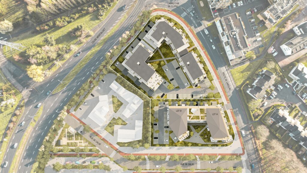 plan masse mondeville terrasses de l'orne