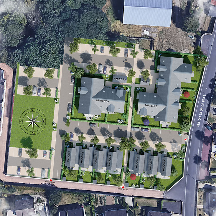 plan masse Cormelles-le-Royal le domaine du clos boisé