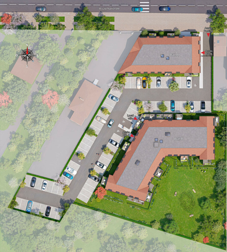 plan masse chéreng domaine des lys