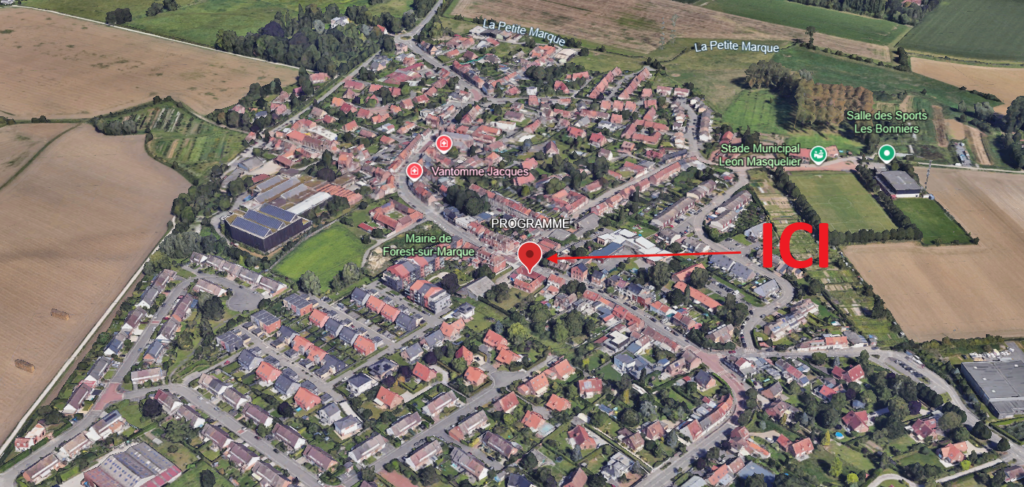 plan masse forest-sur-marque le clos des Censes