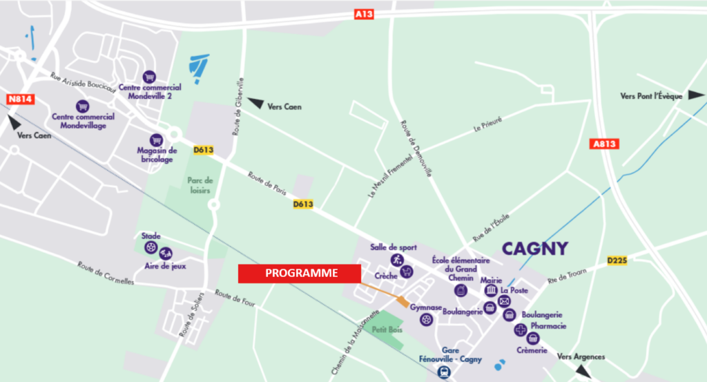 plan masse cagny les allées boissière