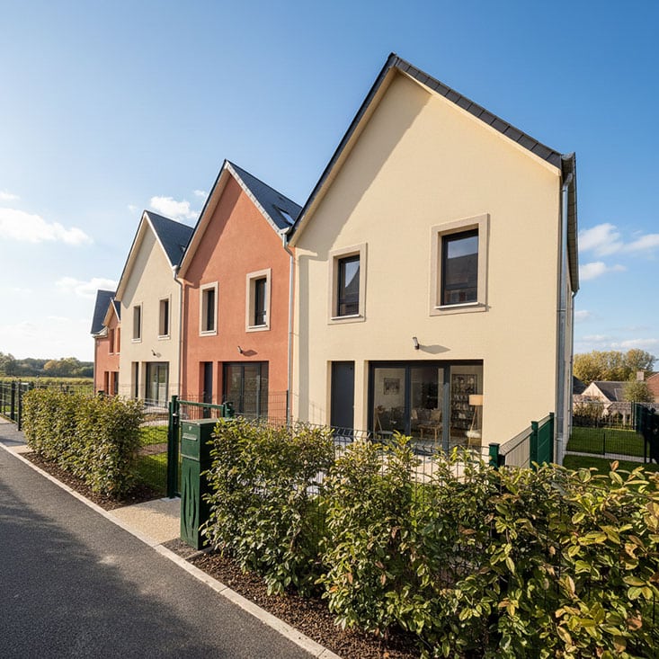 maisons neuves pont l'evêque Le Hamô