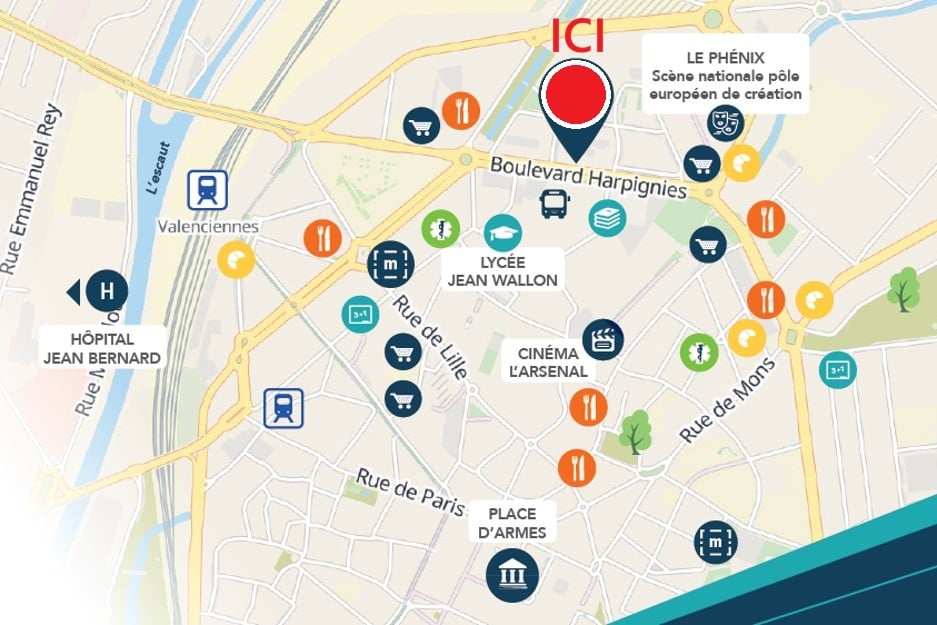 Emplacement programme neuf Carré Wallon Valenciennes